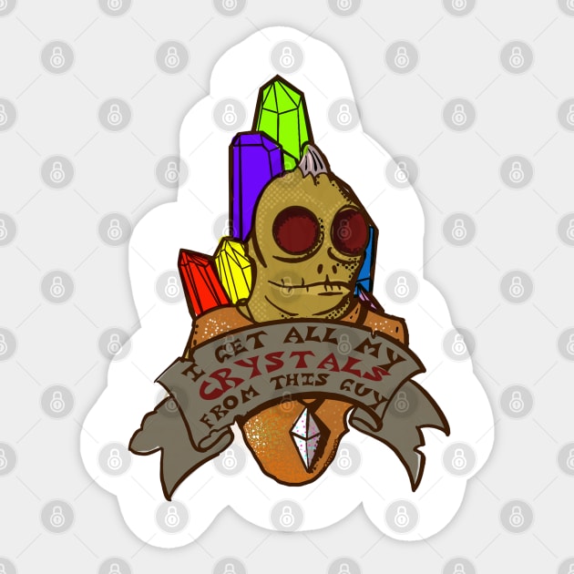 my crystal dealer Sticker by LOST WORLD